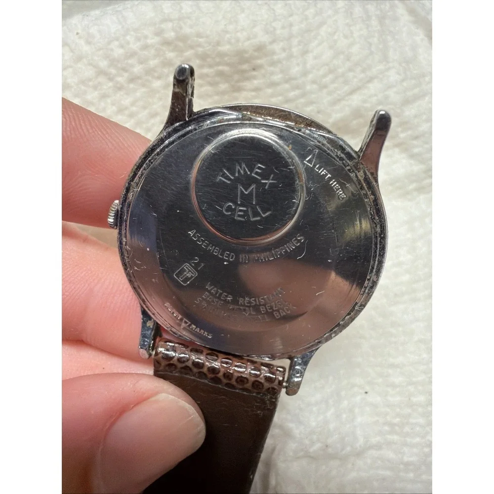 Vintage TIMEX Mercury Easy Reader Taiwan Men's 34mm Watch Movement PARTS REPAIR